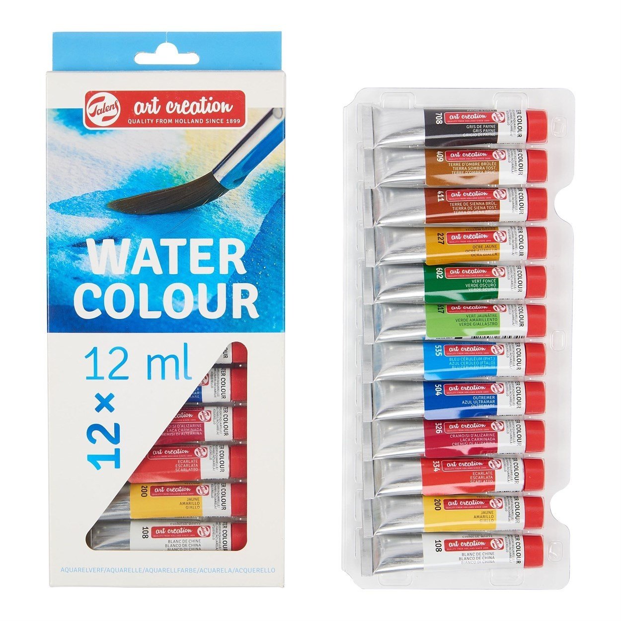 Talens Suluboya Tüp 12*12ml.