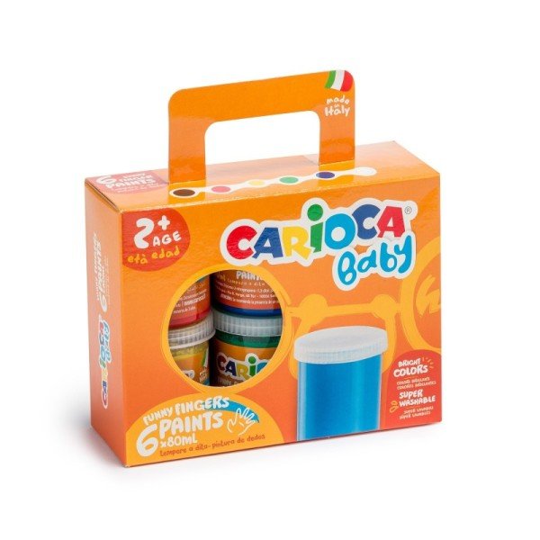 Carioca Baby Tempera Boyası 6*80 ml.