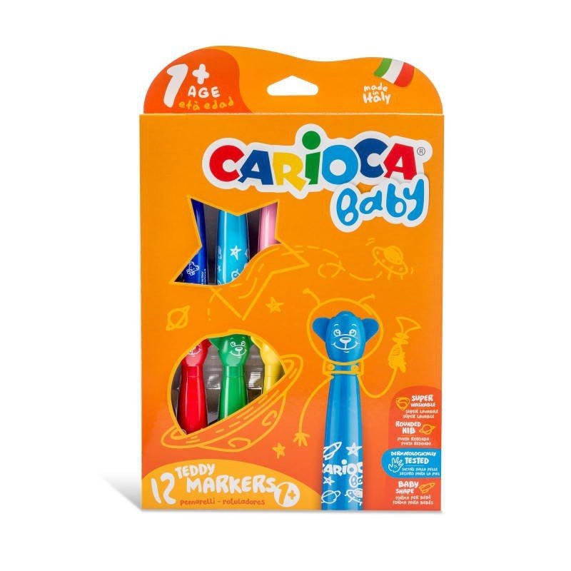 Carioca Baby Teddy Keçeli Kalem 12'li