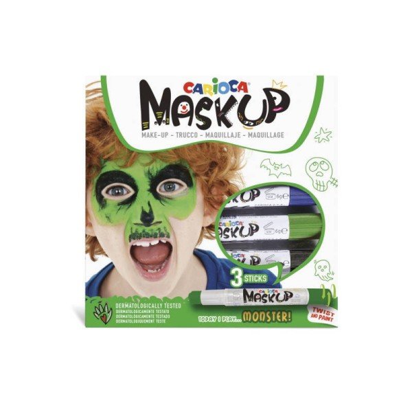 Carioca Yüz Boya Kalemi Monster 3'lü