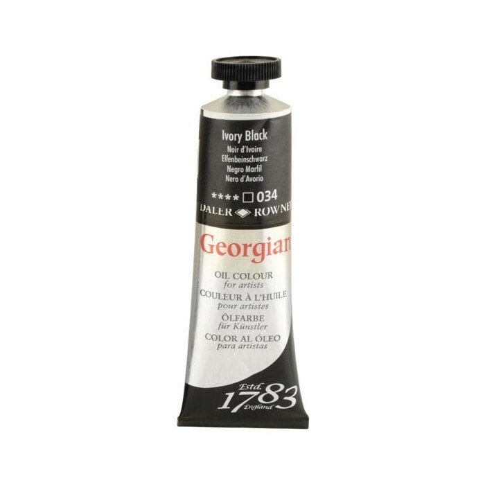 D. Rowney Yağlı Boya 38ml Ivory Black 034
