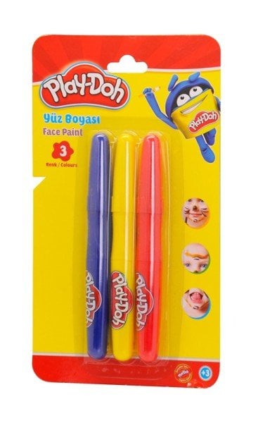 Playdoh Yüz Boyama Kalemi 3'lü