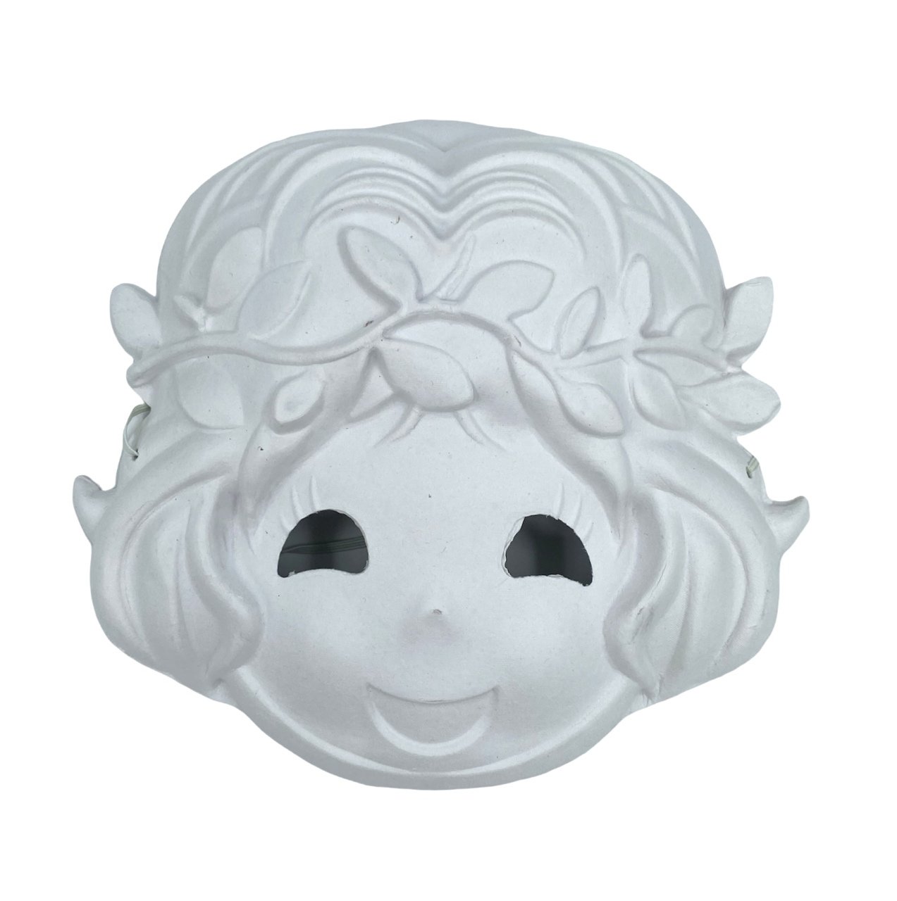 Karton Maske Çiçekli Kız