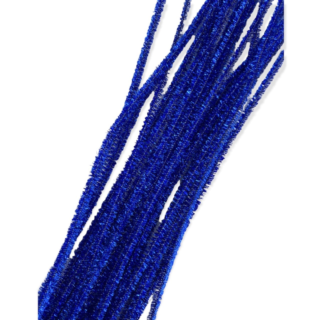 Simli Metalik Şönil 30 cm. 20'li Lacivert