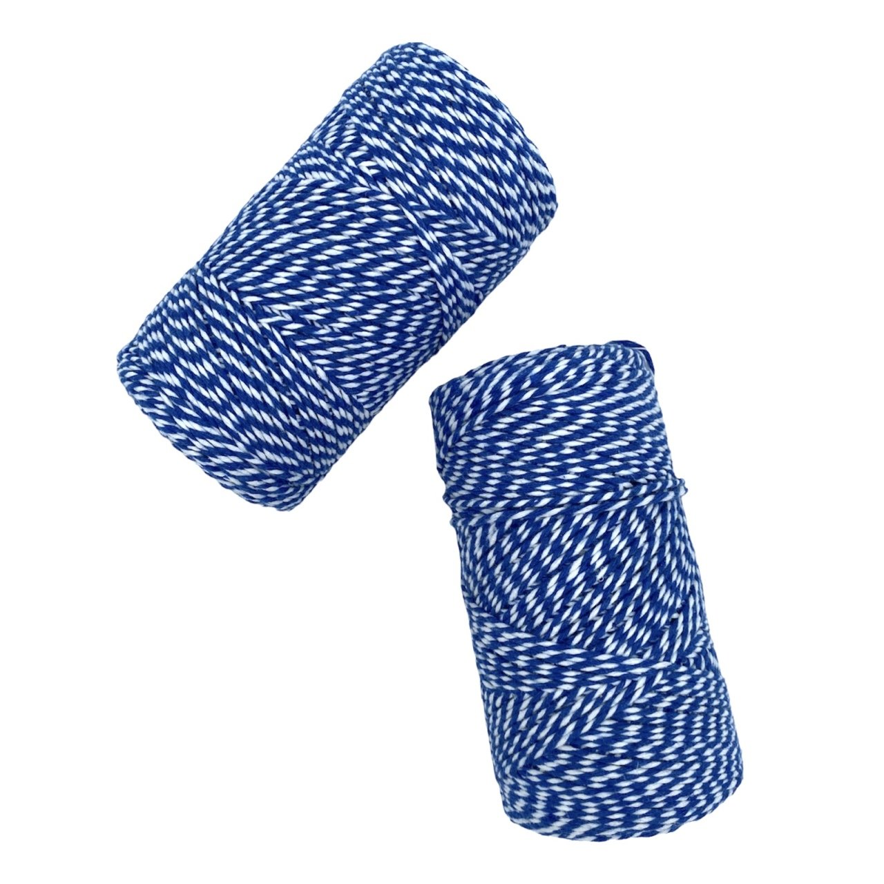 Mavi - Beyaz İp - 200 Metre (Bakers Twine)