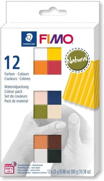 Fimo Soft Natural Polimer Kil Set 12*25 gr