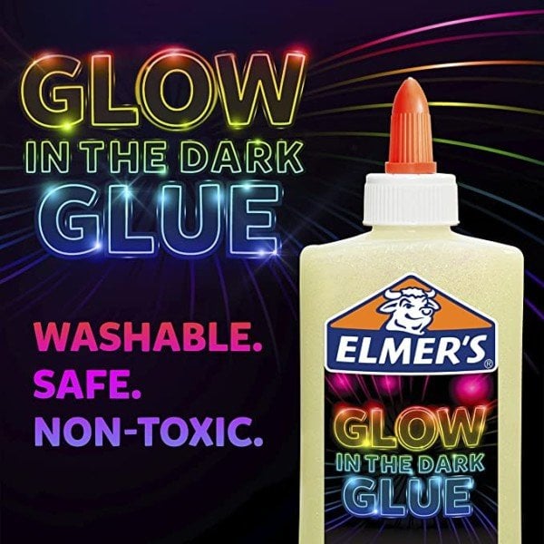 Elmer's Simli Yapıştırıcı Glow in the Dark Karanlıkta Parlayan 147 ml. Beyaz