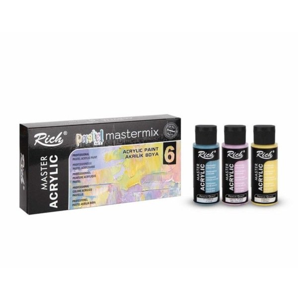 Rich Mastermix Akrilik Boya Pastel Set 6*60 cc