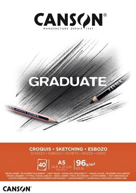 Canson Graduate Sketch A5 96 gr. 40 Sayfa