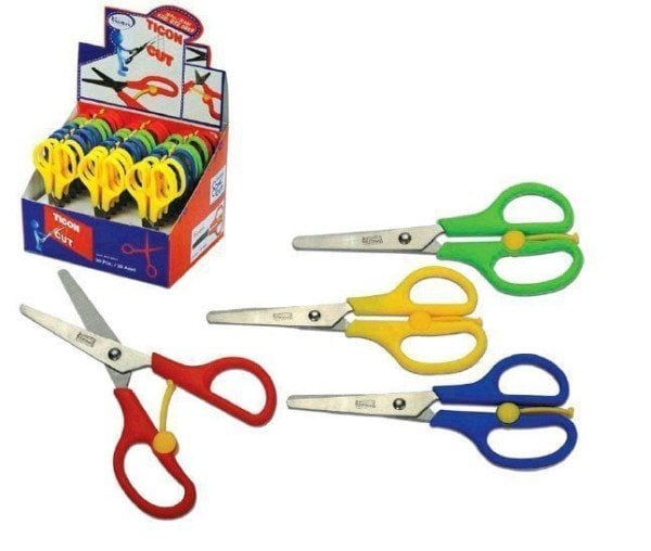 Ticon Yaylı Makas 5.25'' Renkli