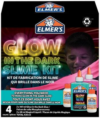 Elmer's  Glow in the Dark Karanlıkta Parlayan Slime Set
