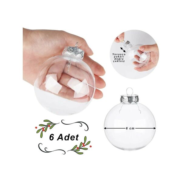 6 cm Üstten Dolum Mika Top 6'lı Set
