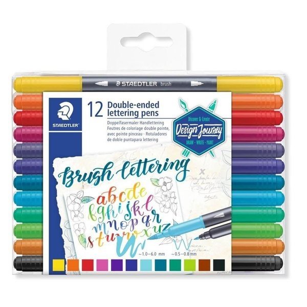 Staedtler Fırça Uçlu Kalem Brush Pen 12'li
