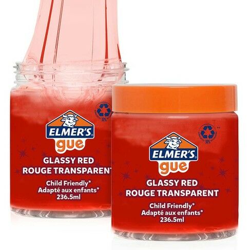 Roco Art Elmer's Gue Hazır Slime Şeffaf Kırmızı 236 ml.