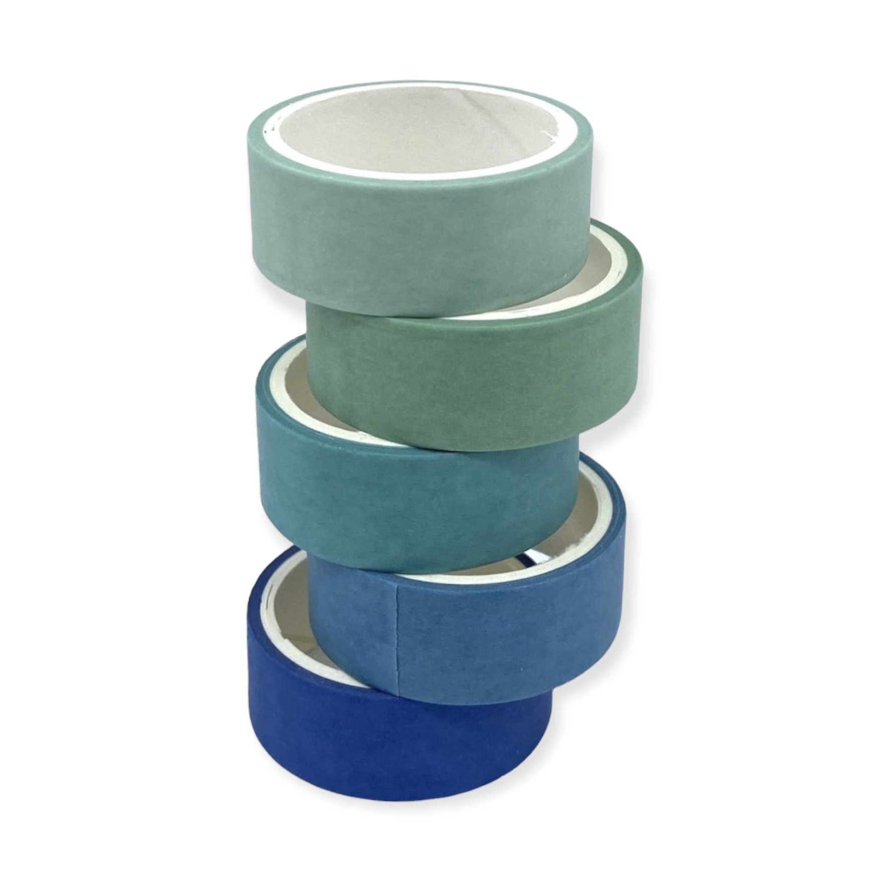 Roco Art Renkli Kağıt Bant (Washi Tape) Mavi Tonlar 5*3 mt.