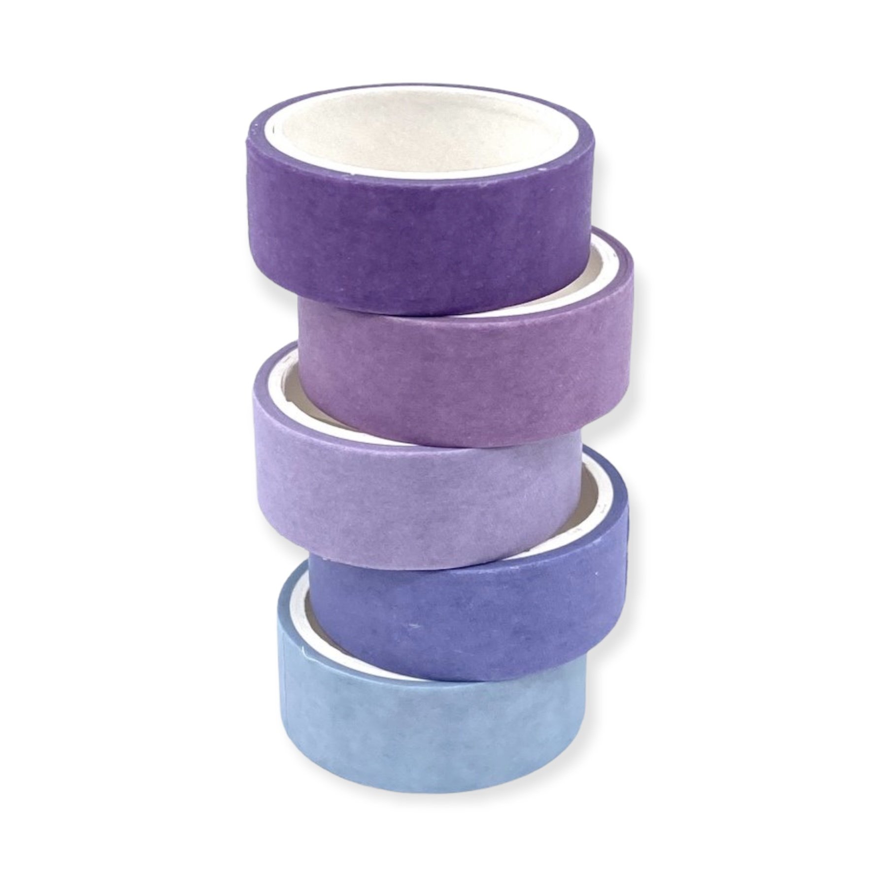 Roco Art Renkli Kağıt Bant (Washi Tape) Mor Tonlar 5*3 mt.