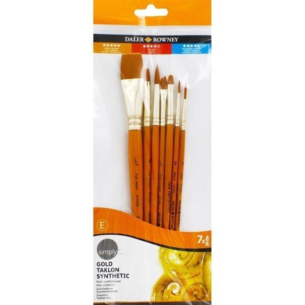 Daler Rowney 7'li Yağlı Boya Fırça Seti
