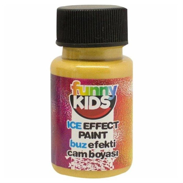 F. Kids Buz Efekti Cam Boyası - Altın