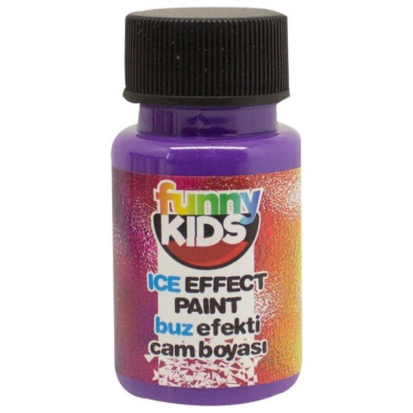 F. Kids Buz Efekti Cam Boyası - Mor
