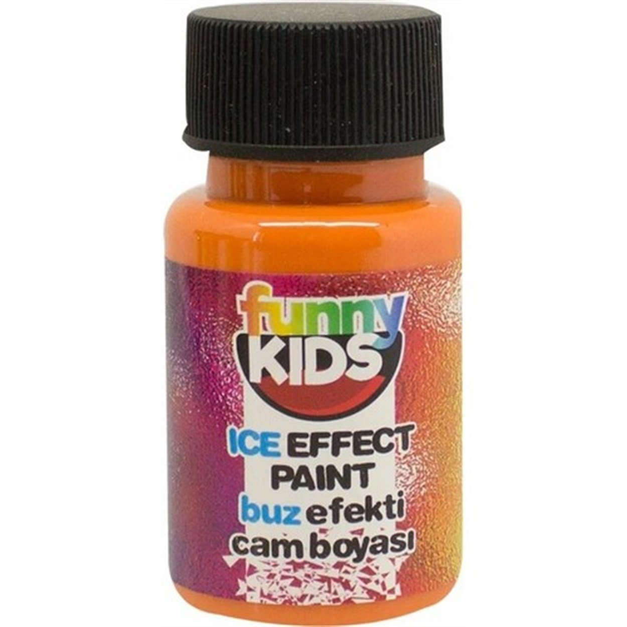 F. Kids Buz Efekti Cam Boyası - Turuncu
