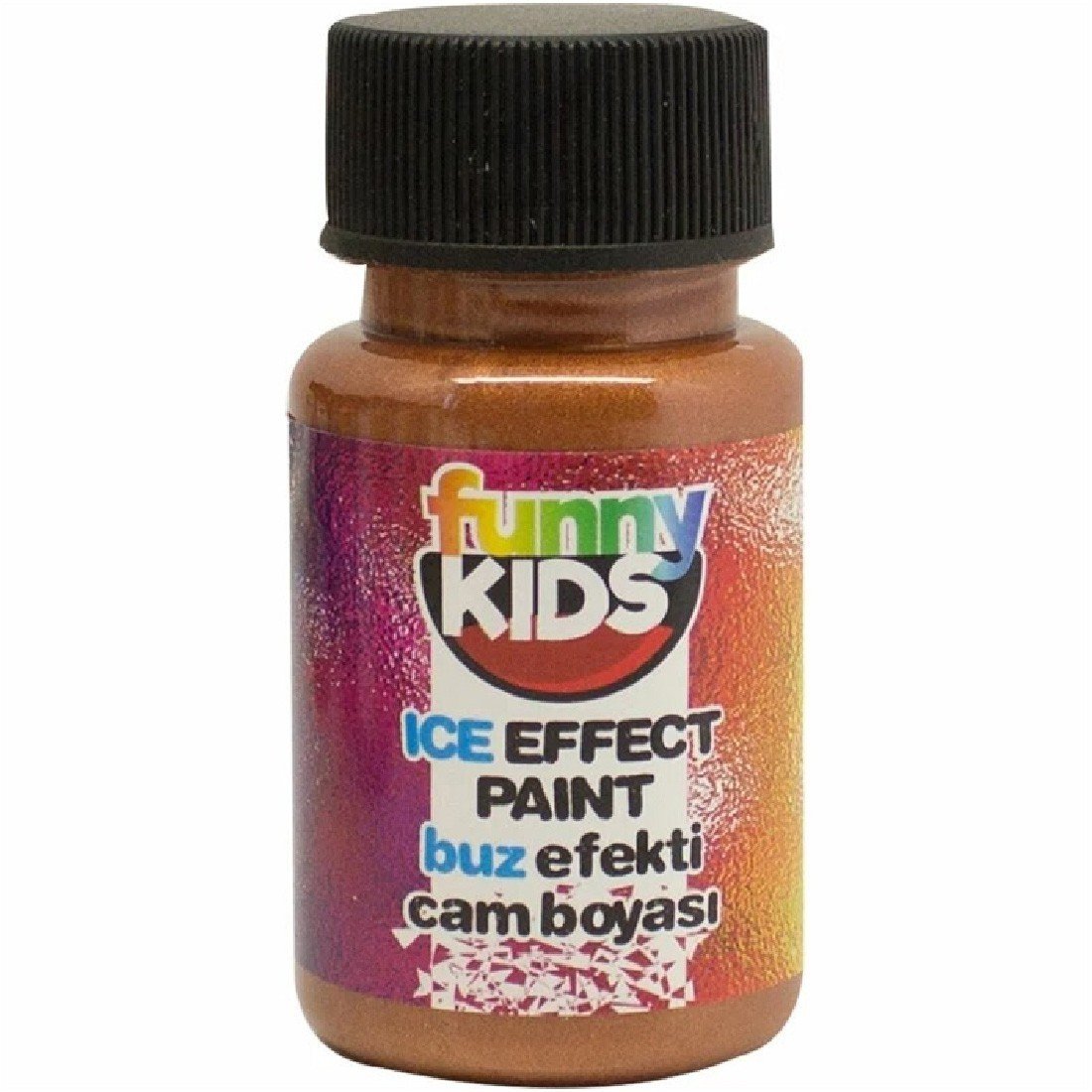 F. Kids Buz Efekti Cam Boyası - Bakır