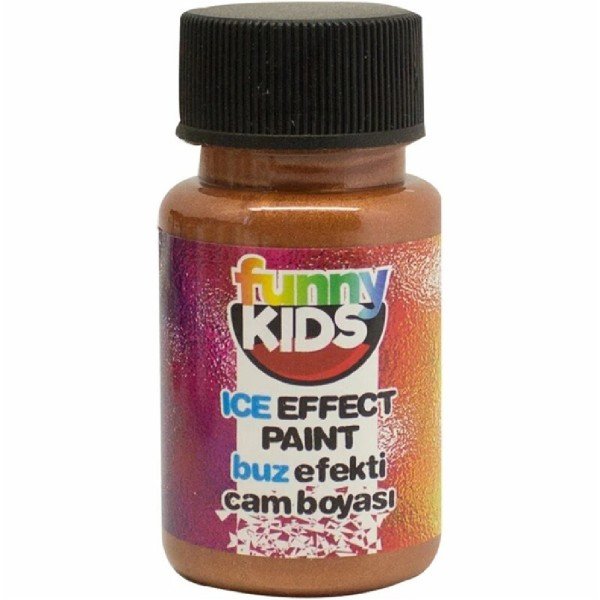 F. Kids Buz Efekti Cam Boyası - Bakır
