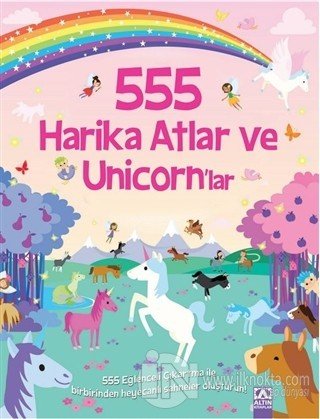 555 Eğlenceli Çıkartma - Harika Atlar ve Unicornlar