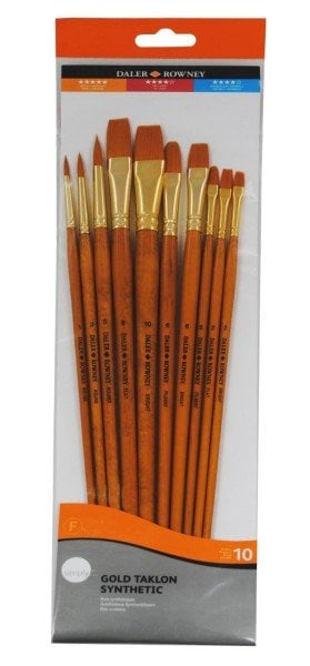 Daler Rowney 10'lu Yağlı Boya Fırça Seti