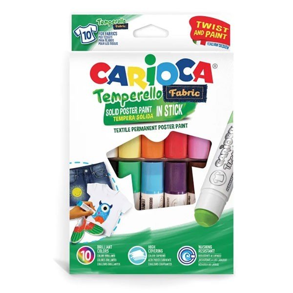 Carioca Temperello Kumaş Boyası 10'lu