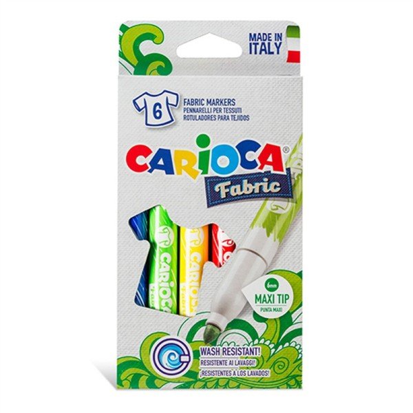 Carioca Keçeli Kumaş Kalemi 6'lı