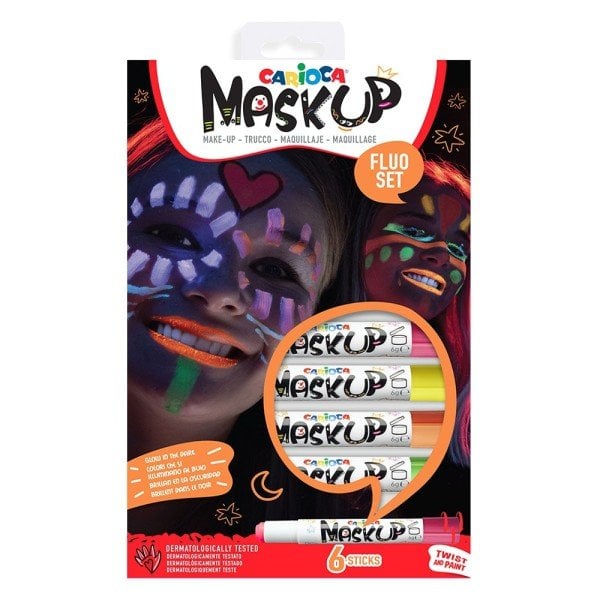 Carioca Yüz Boya Kalemi Neon Set 6'lı