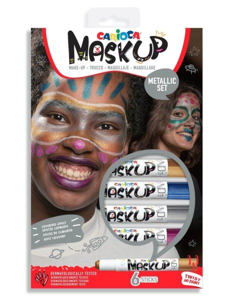 Carioca Yüz Boya Kalemi Metalik Set 6'lı