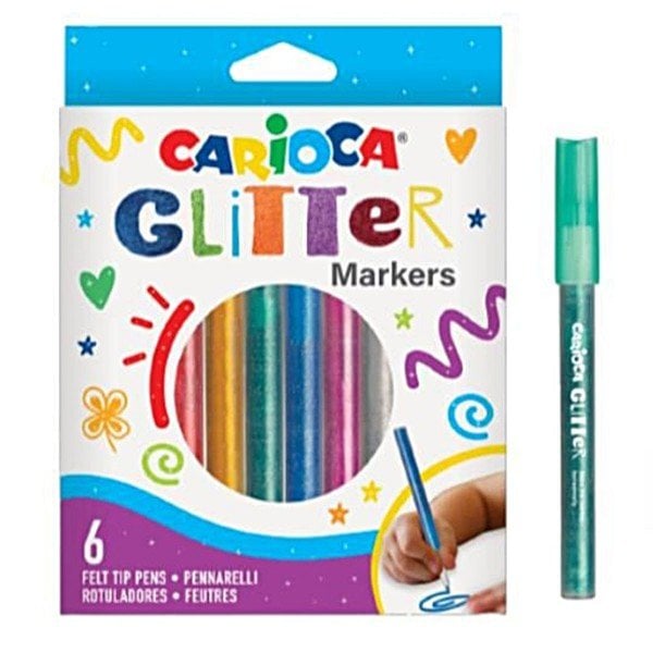 Carioca Glitter Marker Keçeli 6lı