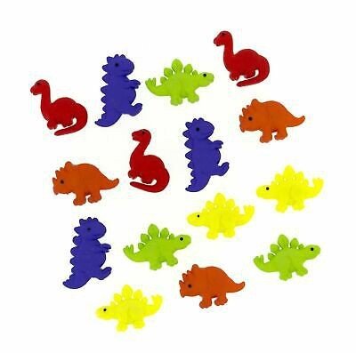 Şekilli Düğme - Tiny Dinos 13 Parça