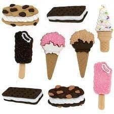 Şekilli Düğme - Freezer Treats 6 Parça