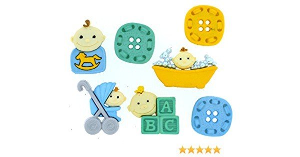 Şekilli Düğme - Baby Fun Boy 6 Parça