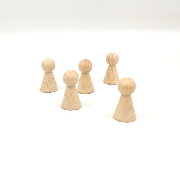 Ahşap Piyon Bebek - Peg Doll 5 cm