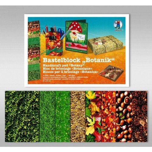Ursus Bastelblock Desen Blok ''Botanik''